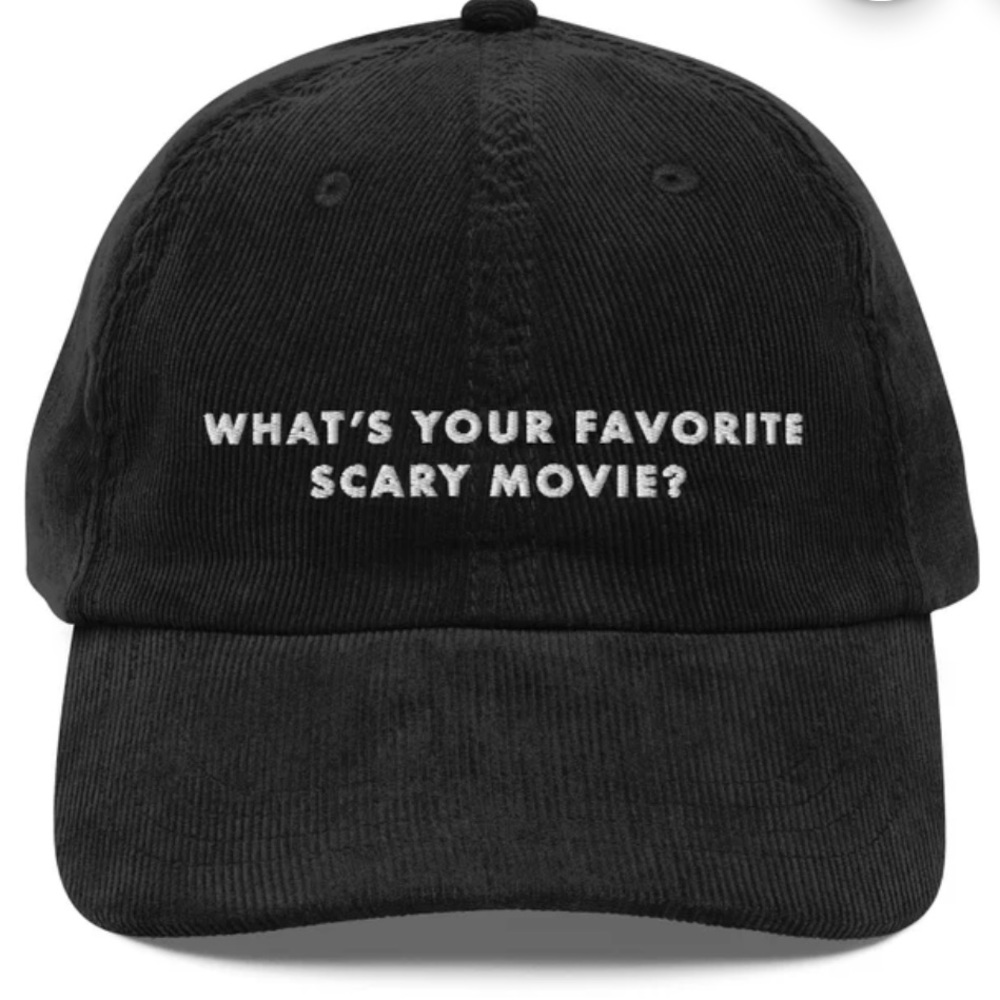 Black Slogan Cap